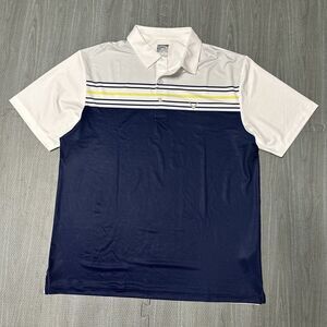 Callaway Golf Polo Shirt Mens Size Large Short Sleeve Polyester Stretch Opti-Dri